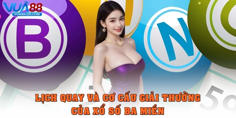 Lịch quay và cơ cấu giải thưởng của xổ số ba miền